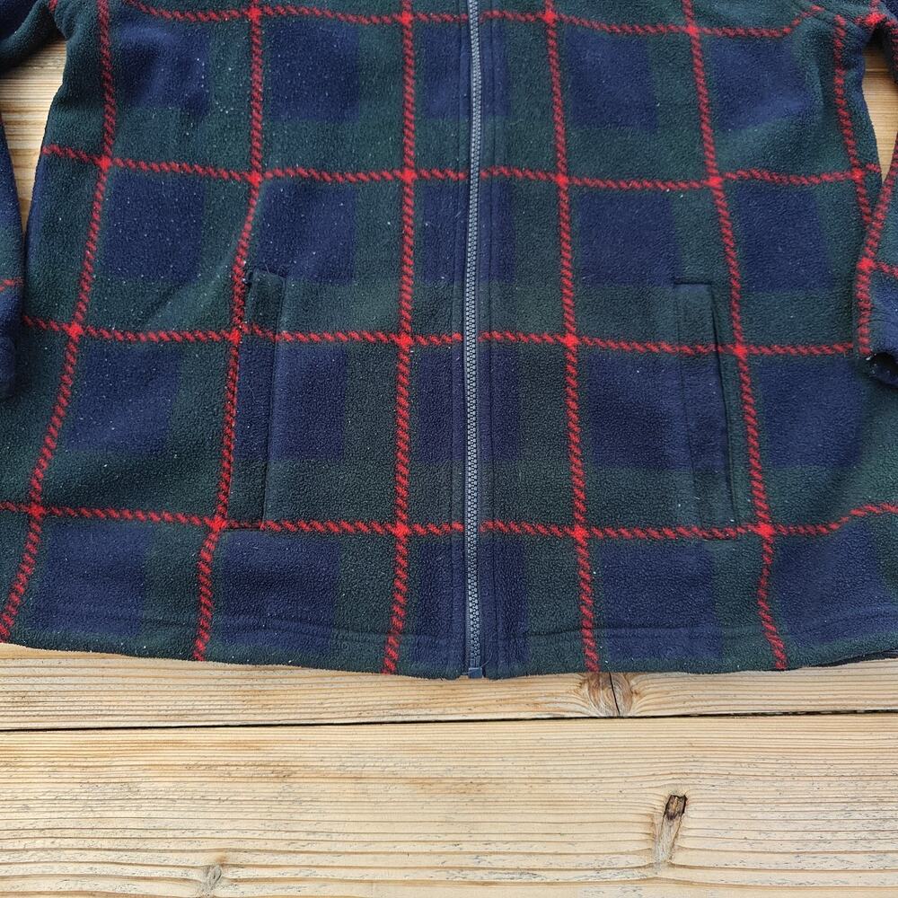 Lauren Ralph Lauren Women's Zip Jacket Sweater Plaid Blue Size M Petite - Picture 3 of 12